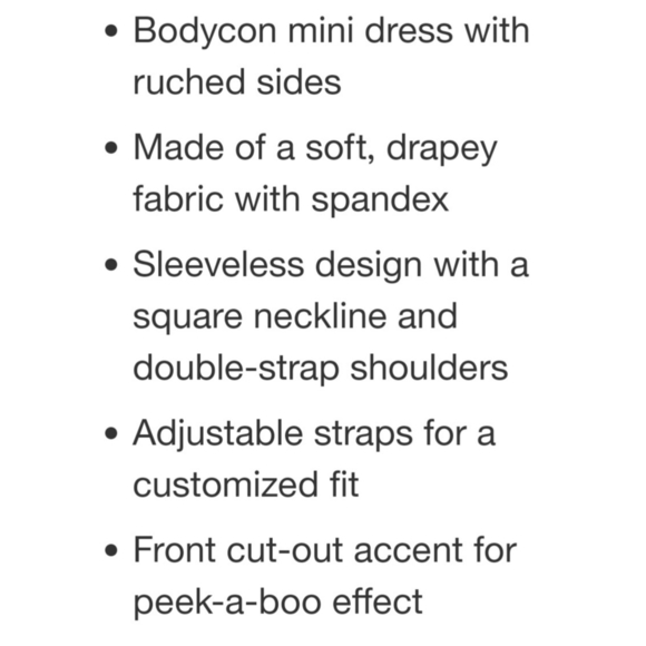 NEW Wild Fable Sleeveless Cut Out Ruched Front Bodycon Dress - Picture 13 of 14